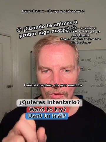 Original bilingual lesson: Want to try?