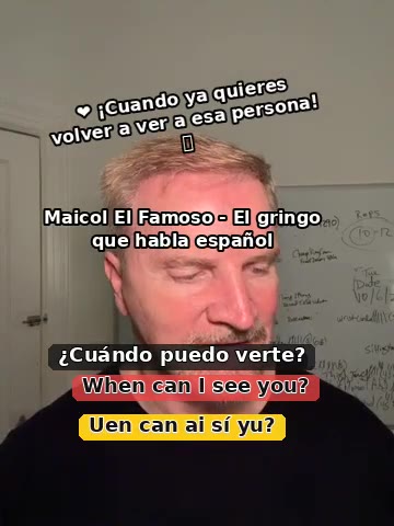 Original bilingual lesson: When can I see you?