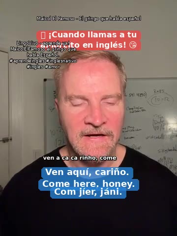 Original bilingual lesson: Come here, honey.