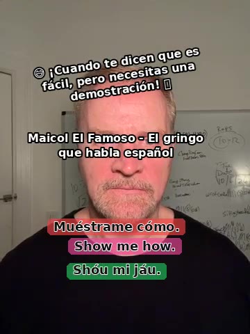 Original bilingual lesson: Show me how.